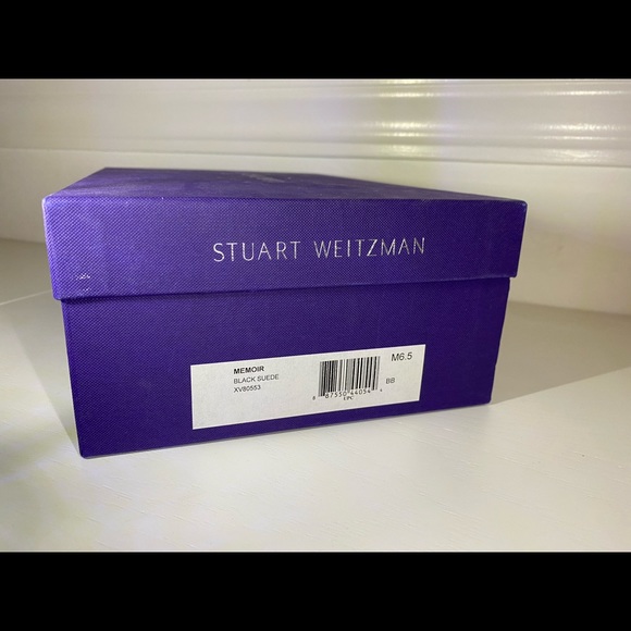 Stuart Weitzman Memoir Block Heel Sandal Suede - Picture 10 of 16